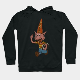 dunce pig cartoon vintage design Hoodie